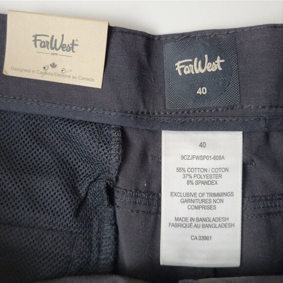 𝅺farwest Shorts Black 40 NWT - Picture 5 of 10